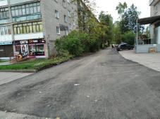 8 октября 2021 г. Великий Новгород, Большая Московская ул., 49. Дорожный ремонт по региональной программе "Дорога к дому". Фото предоставлено комитетом по управлению городским хозяйством