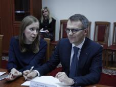 22 ноября 2016 г. Великий Новгород. Встреча в мэрии с господином Ален Элу, заместителем директора Французского института в России, директором Санкт-Петербургского представительства Французского института в России. Фото Анастасии Антиповой