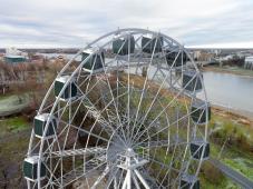 30 марта 2016 г. Великий Новгород. Визуализация возможной установки всесезонного колеса обозрения в Кремлевском парке