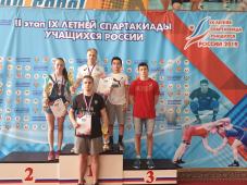 10-13 мая 2019 г., Сыктывкар. II этап IX летней Спартакиады учащихся России Северо-Западного федерального округа по вольной борьбе. Команда спортсменов из Великого Новгорода. Фото предоставлено управлением по физической культуре и спорту